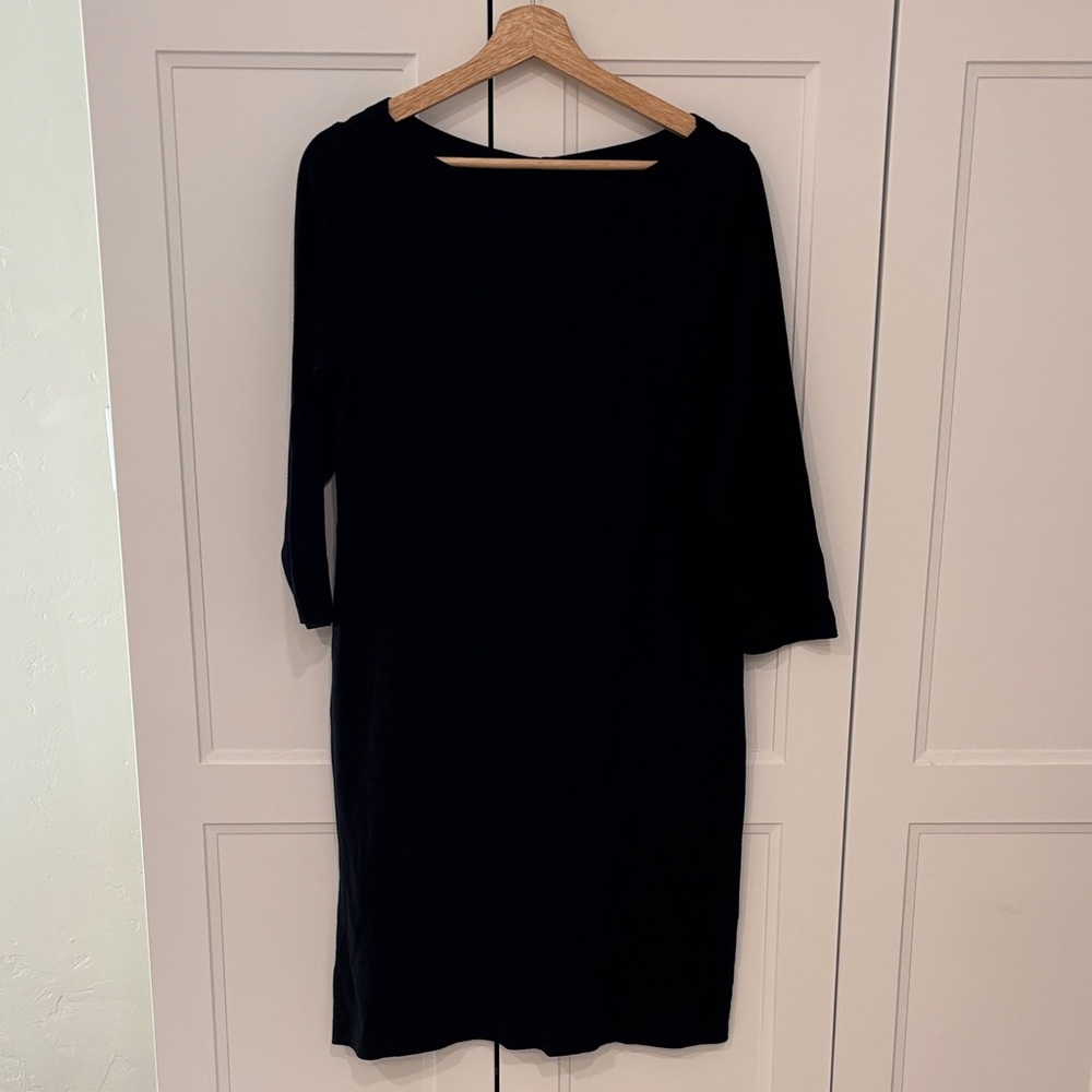 NWT GAP Classic Black Long Sleeve Dress - L